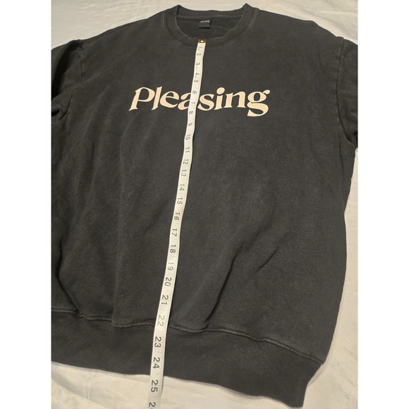 Pleasing Crewneck Sweatshirt Large Black Harry Styles Merch‎ Organic Cotton USA - Picture 2 of 7